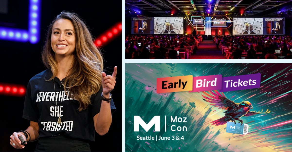 🥳 Last day to grab your early bird MozCon tickets ($400 off)! moz.com/mozcon/register. 

Excited to talk about what's behind the AI Curtain + Hope to see you there!!!
