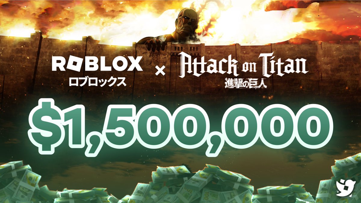 Roblox_RTC's tweet image. A contest is being held for an official licensed, community-sourced, Attack on Titan game on Roblox, with up to $1.5M USD in funding!
