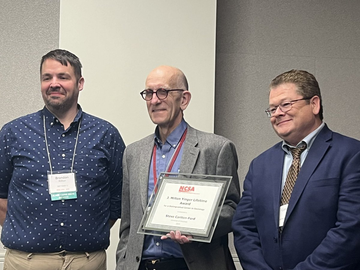 Jay Howard (@jayrhoward) on Twitter photo Congratulations, Dr. Steve Carlton-Ford, <a href="/uofcincy/">University of Cincinnati</a> , recipient of the North Central Sociological Association’s 2024 Milton Yinger Career Achievement Award! Congratulations, Dr. Steve Carlton-Ford, <a href="/uofcincy/">University of Cincinnati</a> , recipient of the North Central Sociological Association’s 2024 Milton Yinger Career Achievement Award!