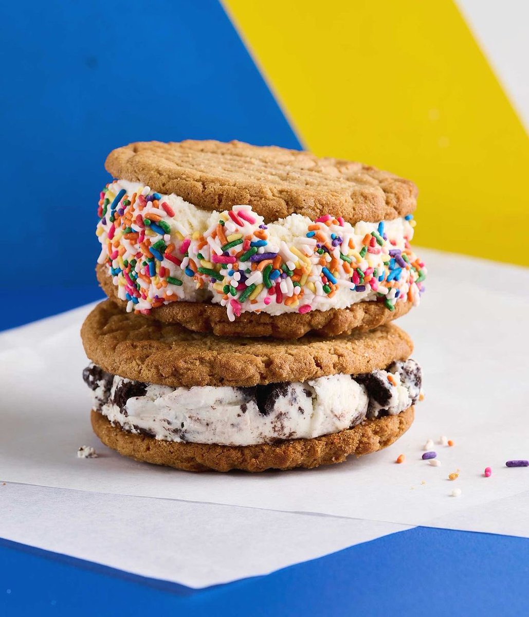 🍪🍦 Dive into the ultimate treat at Captain Cookie &amp; the Milk Man! 🌟 

Mix any two of our homemade cookies with local ice cream for the EPIC ice cream sandwich experience! 

😍👌 Can’t decide? Try a half sandwich with any flavor – endless options await! 🎉