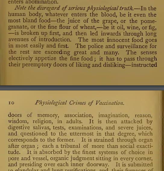 Zignack's tweet image. The Bridgeport evening farmer, Feb, 1916:

A note by James John Garth Wilkinson from his book "Vaccination Tracts"

archive.org/details/b24976…