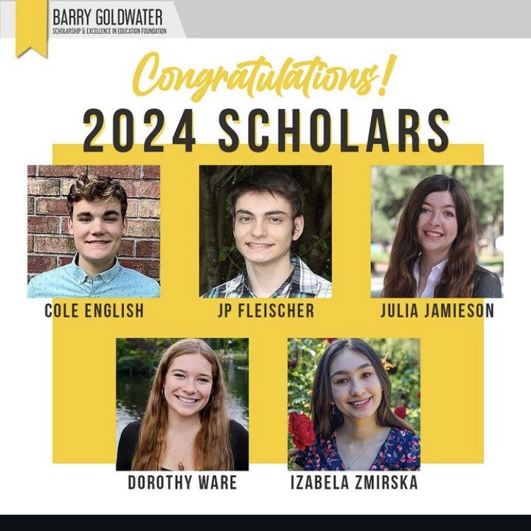 Congratulations to our lab undergraduate researcher, Julia Jamieson, for receiving the 2024 Barry Goldwater Scholarship. Only 508 awarded across the US!