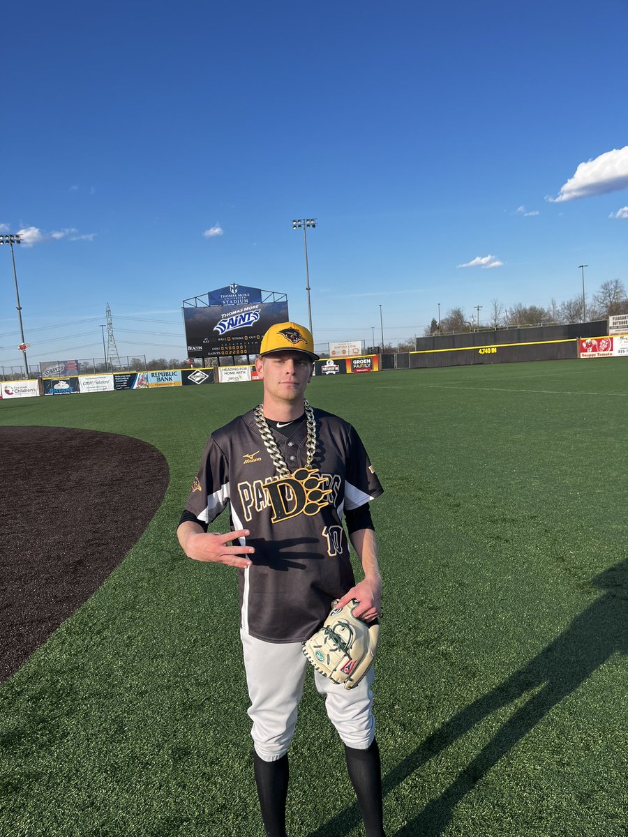 Panthers take Game 2, 5-4. <a href="/derekbolander11/">DBO</a> earns the #KingOfTheValley chain, and the win, with 3 shutout innings out of the pen!
2 more games vs. the Saints tomorrow, starting at 1!
