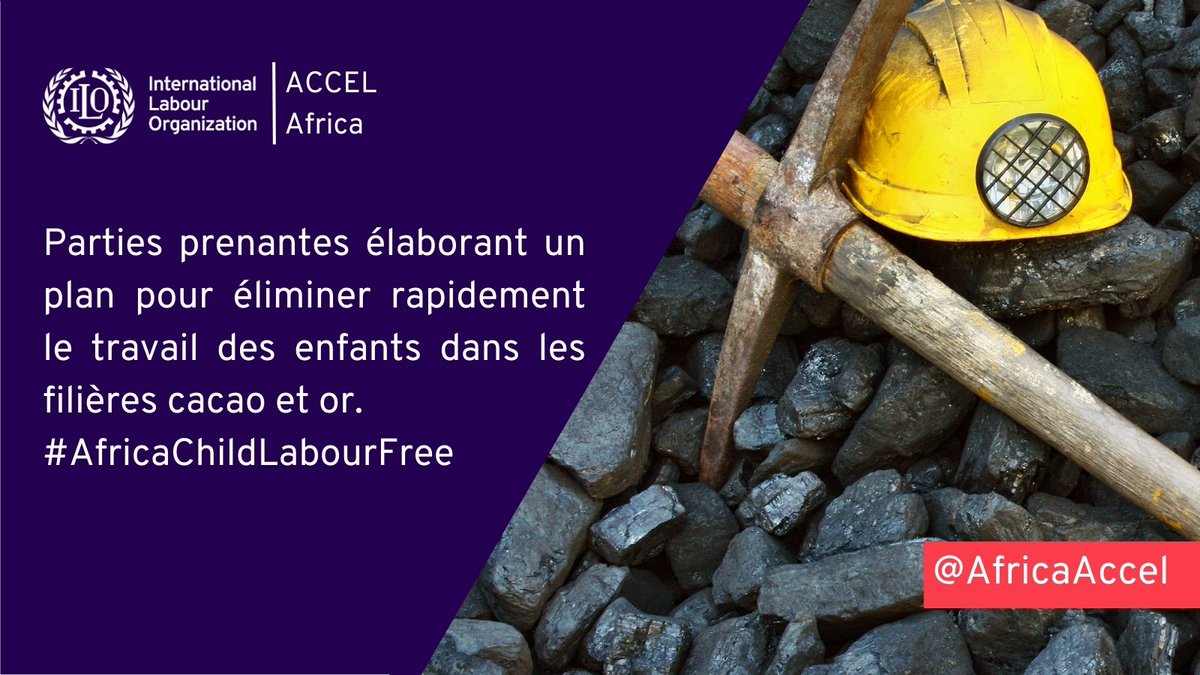 Réunion au Ghana pour mettre fin au travail des enfants dans les plantations de cacao et les mines d'or. Objectif : un avenir où chaque enfant peut aller à l'école. #NonAuTravailDesEnfants Pour en savoir plus cliquez ici urlz.fr/pWIZ