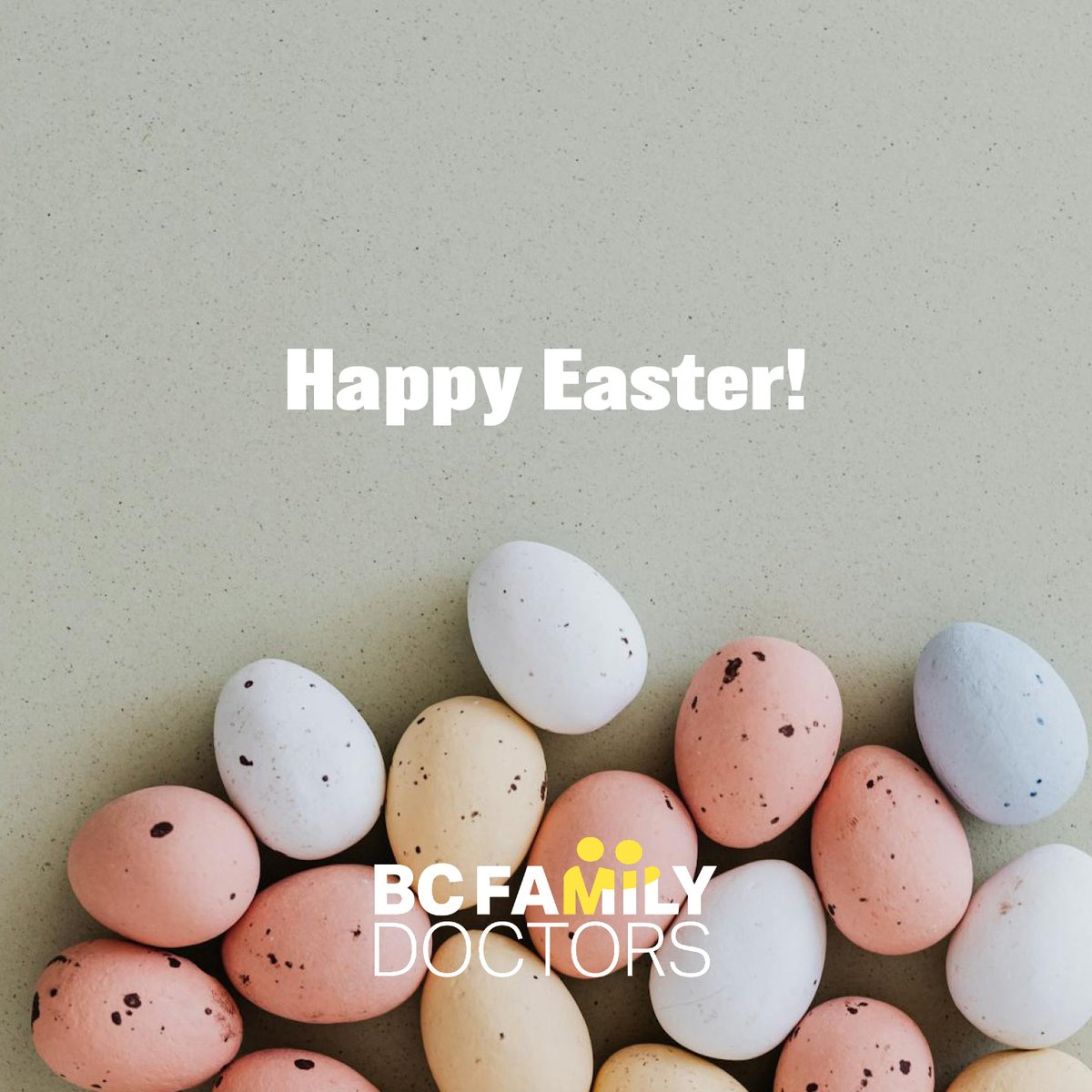 Happy Easter! Wishing all of our colleagues and followers a joyful long weekend. Let's hope sunshine is in the forecast for those backyard egg hunts! Thanks to the thousands of healthcare workers around the country who are caring for patients this weekend.