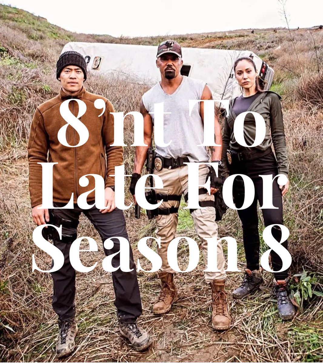 We Want Season 8! <a href="/swatcbs/">S.W.A.T.</a>  <a href="/shemarmoore/">Shemar Moore</a>  <a href="/SPTV/">Sony Pictures Television 📺</a> <a href="/EW/">Entertainment Weekly</a>   <a href="/THR/">The Hollywood Reporter</a> <a href="/DEADLINE/">Deadline</a> #ainttolate #Season8 #RoleSWAT