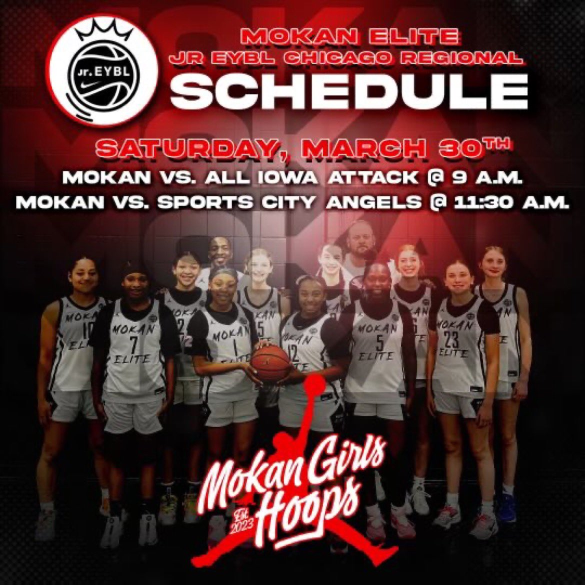 Mokan 14u Elite Jr. EYBL (@mokan14jreybl) on Twitter photo 🔥🏀 Can't contain the excitement for our debut at the Jr. EYBL event with <a href="/Mokan14JrEYBL/">Mokan 14u Elite Jr. EYBL</a>! 🚀 Get ready to witness pure fire on the court! 📈📈 Don't miss out - catch us in action now! #JrEYBL 🔥🏀 Can't contain the excitement for our debut at the Jr. EYBL event with <a href="/Mokan14JrEYBL/">Mokan 14u Elite Jr. EYBL</a>! 🚀 Get ready to witness pure fire on the court! 📈📈 Don't miss out - catch us in action now! #JrEYBL