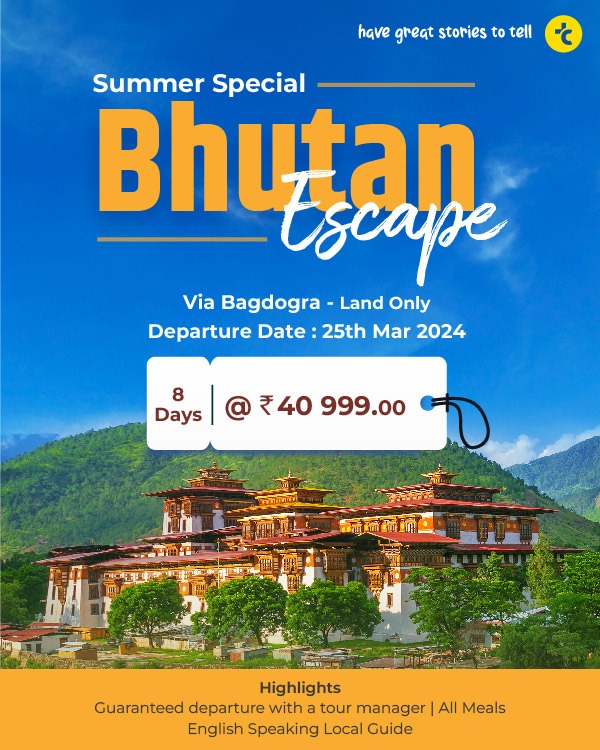 🌞Escape to the stunning beauty of Bhutan this summer with our special fixed departure on 25th March! Don't miss out on this amazing opportunity to explore the Land of the Thunder Dragon, because every destination has great stories to tell. Link: bit.ly/3WCbQ4q