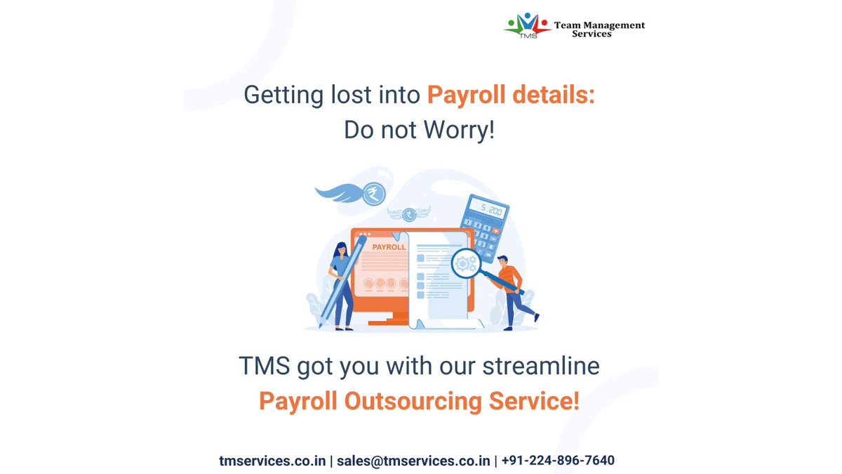 Say goodbye to payroll headaches and hello to peace of mind with #TMS!

sales@tmservices.co.in | +91-224-896-7640

#HRmodeON #hr #hrservices #hroutsourcing #hrsolutions #mumbai #saturday #payrolloutsourcing

[payroll, HR Outsourcing, HR Support, HR Solutions, Payroll management]