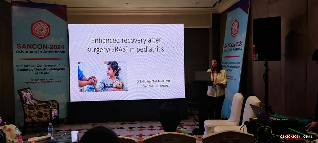 ERAS in pediatric surgeries -Dr Sadichhya Shah #pedanesthesia #SANCON2024 @SAN_Anesthesia @WCUMS2 @basu011 @ninanepal @drsuvash @ApurbSharma