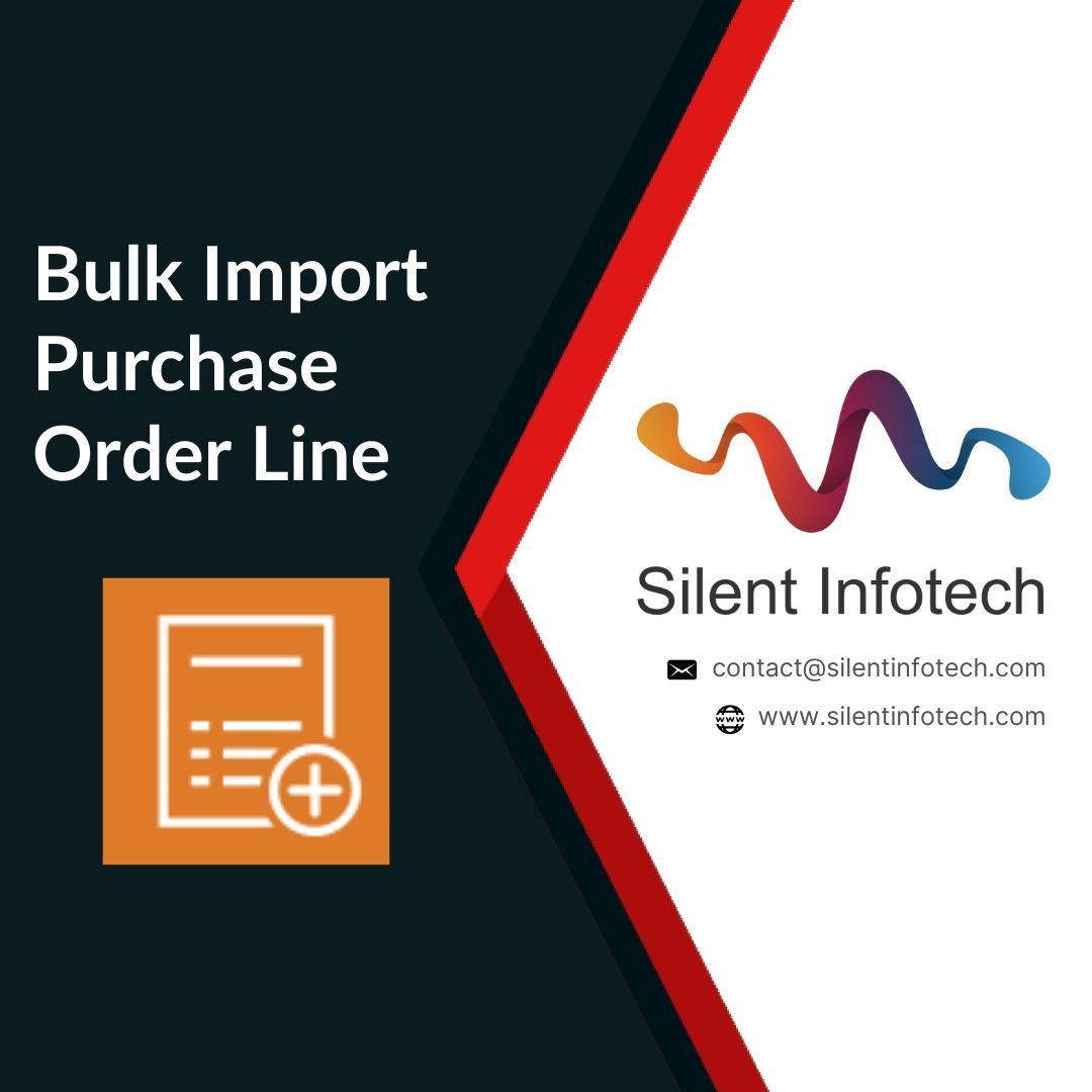 New Odoo Module from Silent infotech 'Bulk Import Purchase order Line' to streamline operations.
.
.
#SilentInfotech #PurchaseOrder  #odoomodules #odoomoduleslist  #Odoo_Modules