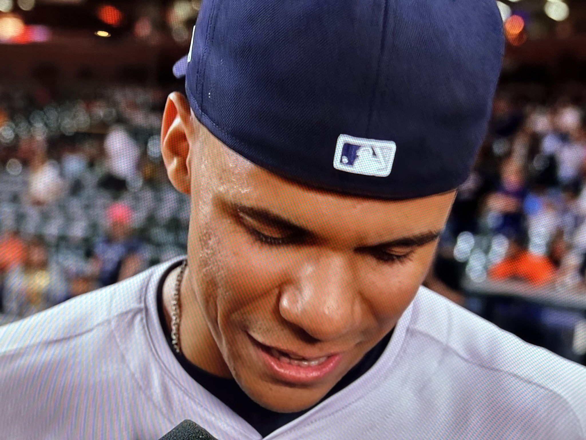 New York Porch Sports on X Juan Soto s backward hat antics is becoming a distraction for the Yankees says one American League scout. https t nGB0cj3Ib0 X