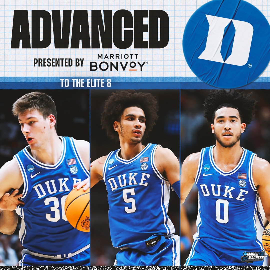 (4) DUKE IS MOVING ON TO THE ELITE 8 😤

The Blue Devils defeat (1) Houston 54-51 in a heavyweight matchup to advance 💪 #MarchMadness