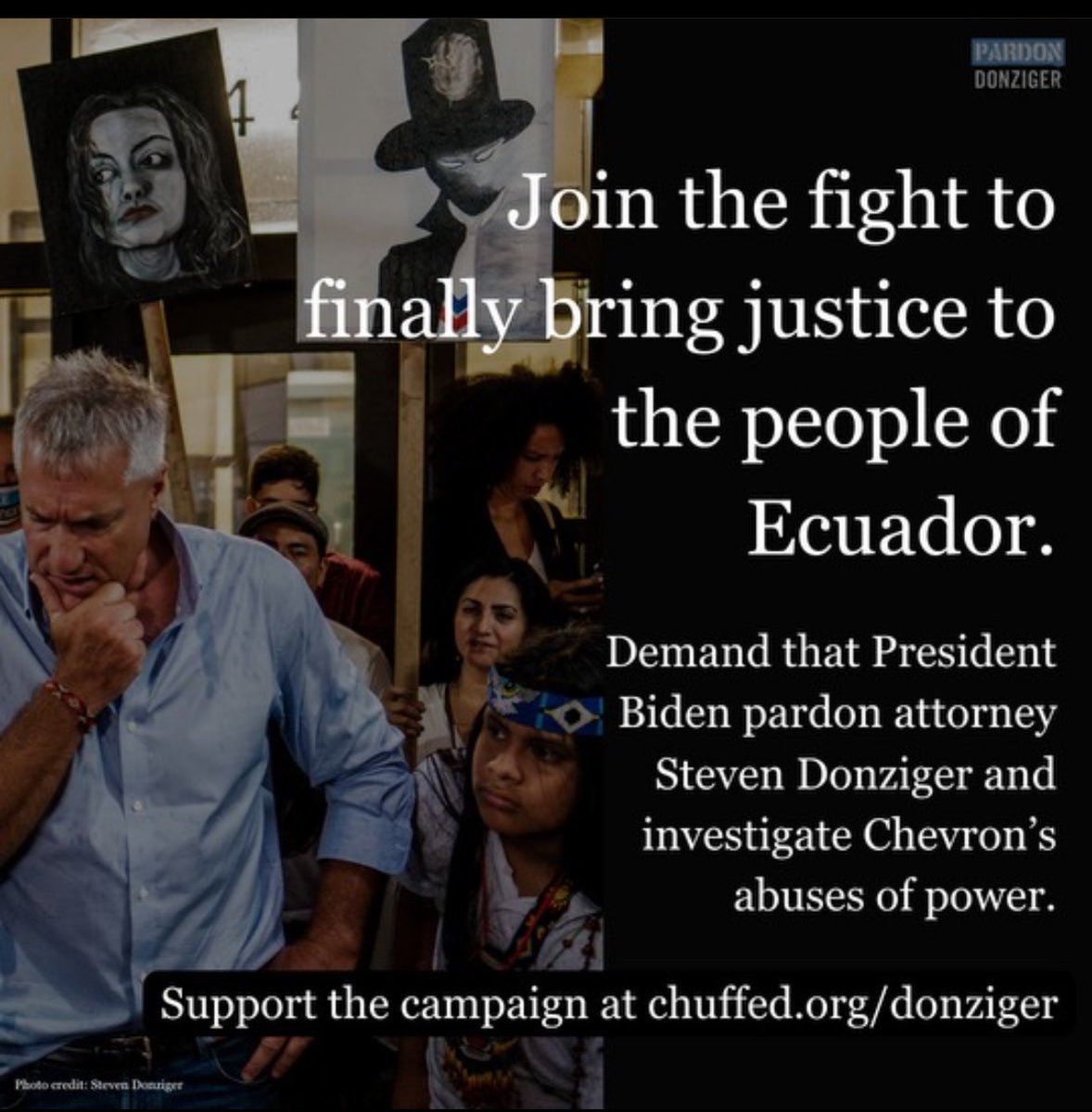 We are building a team of paradigm-shifting activists to force President Biden to nullify Chevron's illegal prosecution of me and correct a blatant miscarriage of justice. Biden also must act to stop the dying in Ecuador's Amazon due to Chevron's toxic dumping.⤵️