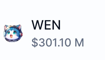 SolanaFloor's tweet photo. 🚨 UPDATE: $WEN (@wenwencoin) reclaims $300 million Market Cap. https://t.co/ZdGgoCguFp