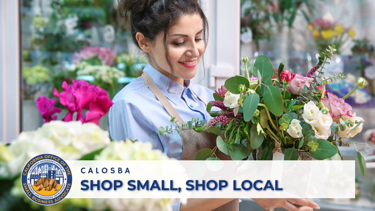 CaliforniaOSBA's tweet photo. It's not too late to stop by your local bakery to pick up some seasonal sweet treats or support your local florist by picking up a beautiful spring floral arrangement! 💐​
​
#ShopSmallShopLocal #SpringBreak https://t.co/ScSmEKFEe2