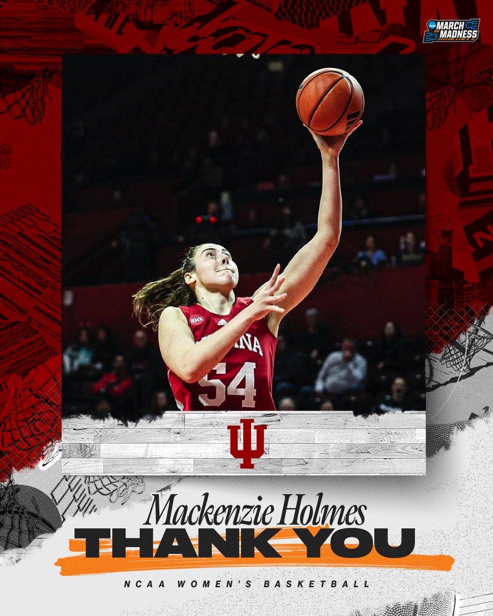MarchMadnessWBB's tweet image. From all of us, thank you @kenzieholmes_

#MarchMadness x @IndianaWBB