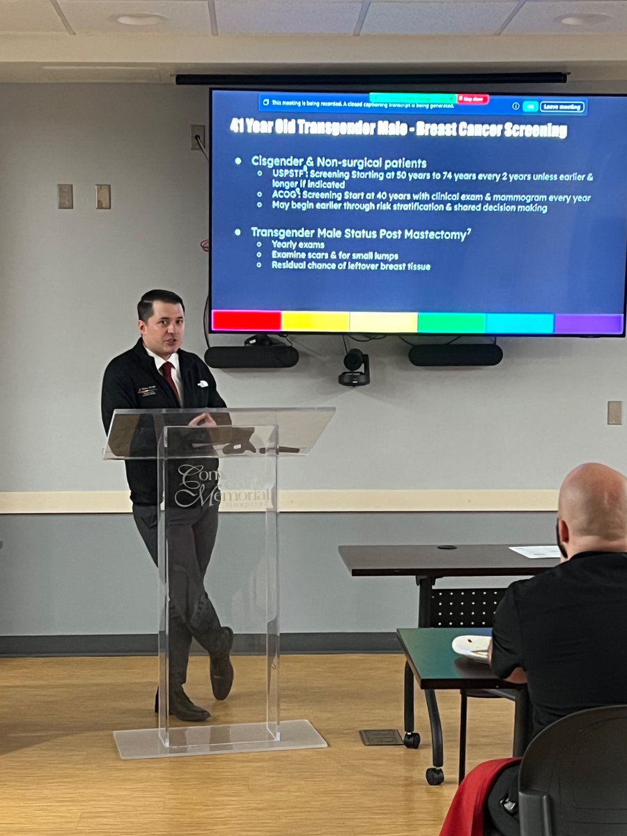 Completed my #grandrounds topic on #lgbtq primary care. One of the pics taken shows I couldn’t even stand straight during it! One more test to complete my residency requirements! #medtwitter #gaymedtwitter