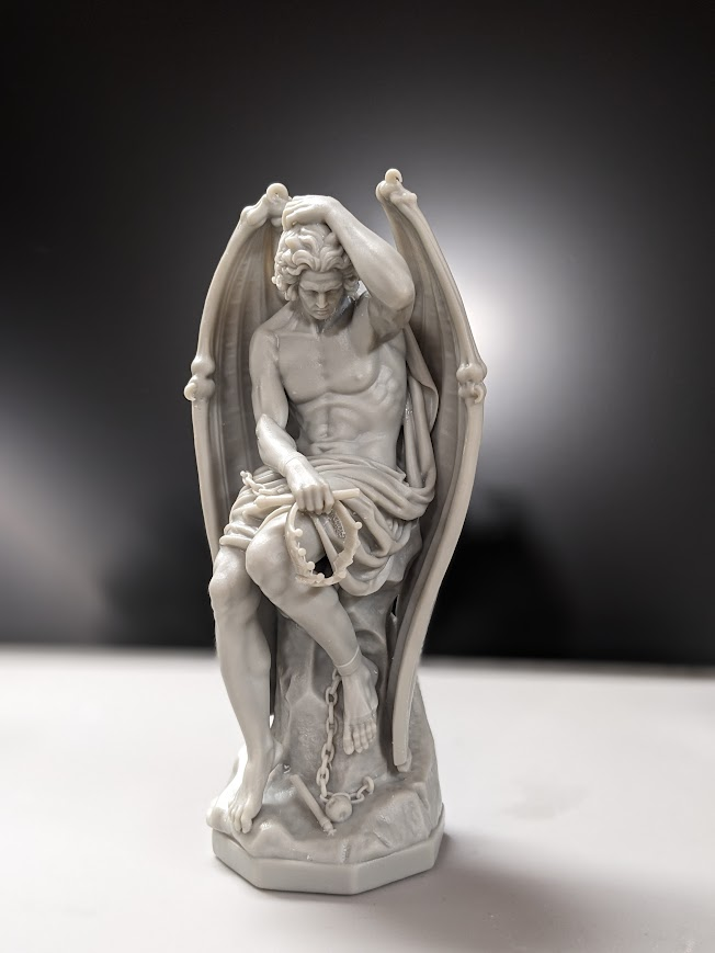 PrintedArtEU's tweet photo. *Le génie du mal* by Guillaume Geefs.
Model: https://t.co/EsFdm4rys3
Resin: Sunlu ABS Like
Printer: Saturn 3 Ultra @0.03 layer https://t.co/afjFlcJidW