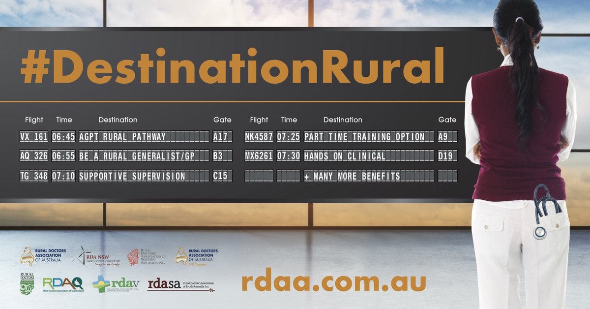 Shout out to all prevocational doctors - great time this long weekend to finalise your AGPT application for rural GP or Rural Generalist training. Make your #DestinationRural: check with @ACRRM or @RACGP for closing dates - Best job in the world!!!!
