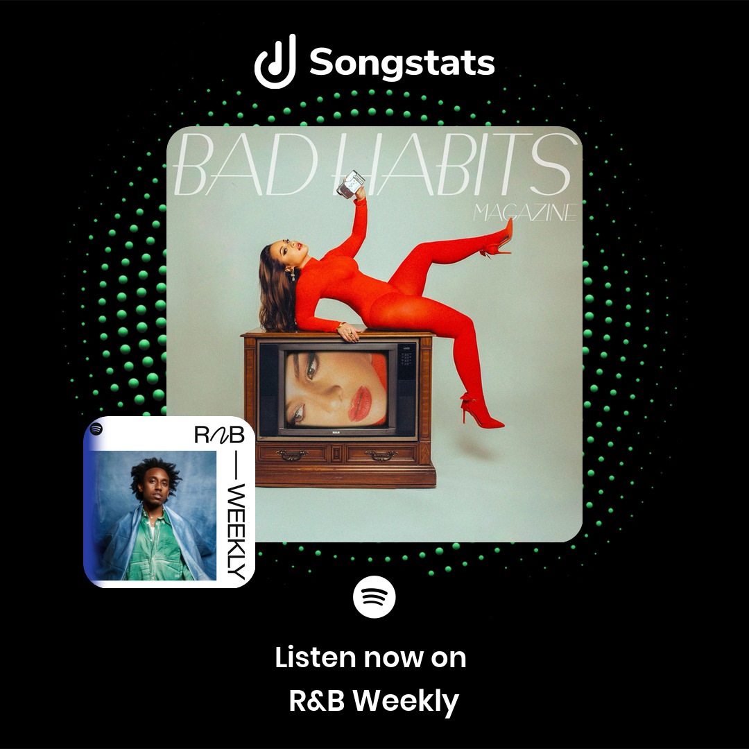 @jascephasjones Aww yeah!! Did you know that "Bad Habits" got added to the editorial playlist 'R&amp;B Weekly' with over 1.04M Followers on Spotify!