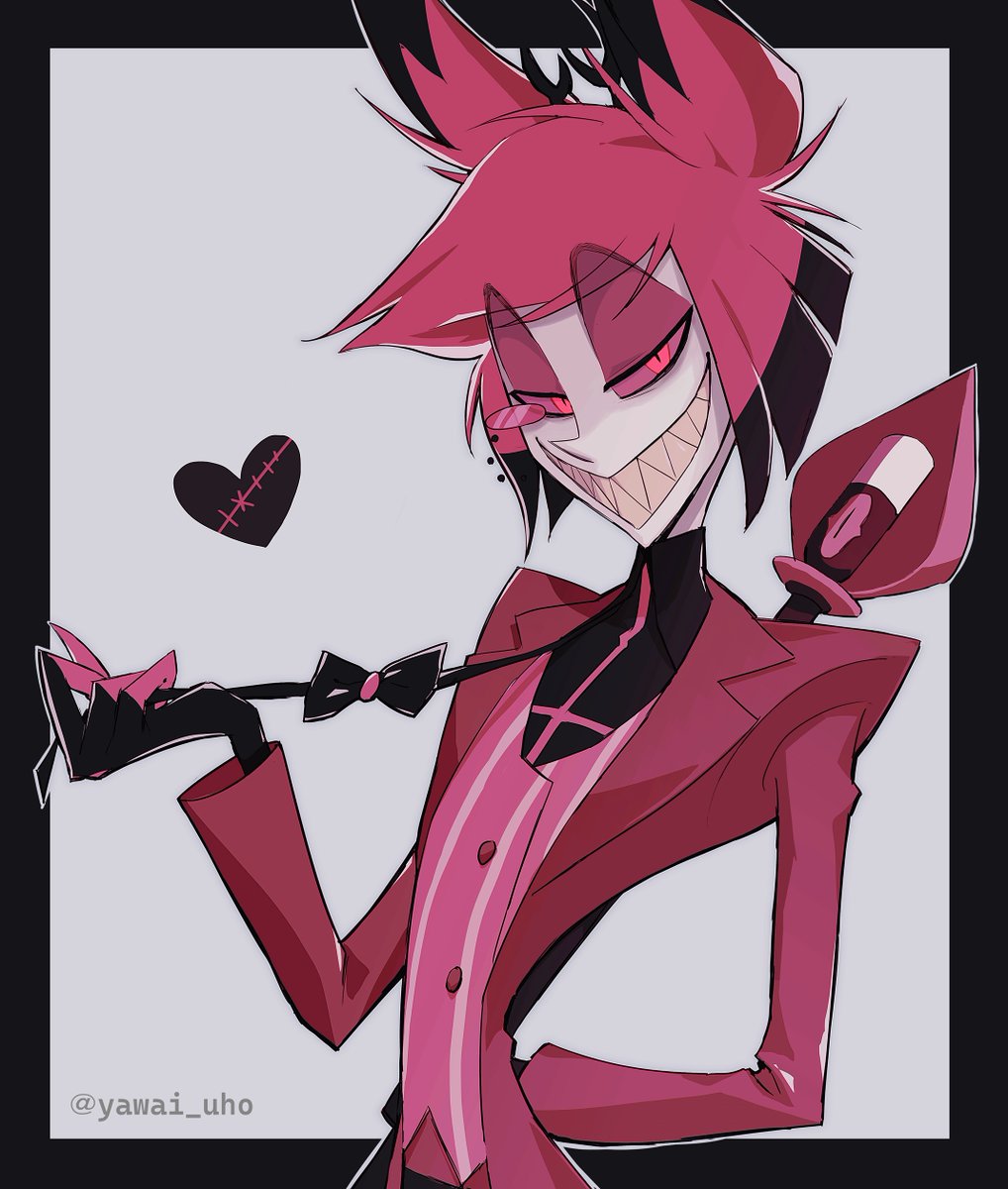 時期過ぎまくってるけど描きたかったヴァレンタインアラスター #HazbinHotelAlastor