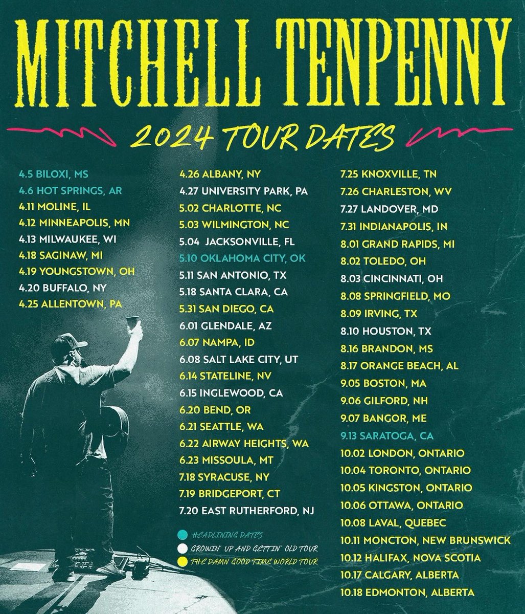 Here we go!!! Let me know where I’m going to see ya’ll!⚡️⚡️⚡️Grab your tickets and meet & greets now! mitchell10penny.com