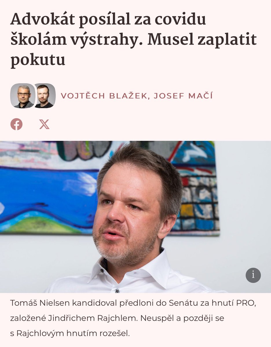 HelZdenek's tweet photo. Chronický lhář, šéf mladých komunistů, pomatený právník, člen a zakladatel podvodných skupin SMIS a ProLibertate a člověk, který se nestyděl od lidí vymáhat peníze za své lži o covidové pandemii, nechvalně známý Tomáš Nielsen, byl poprávu potrestán Právnickou komorou. 
1/3 https://t.co/YgrtsDNN7W
