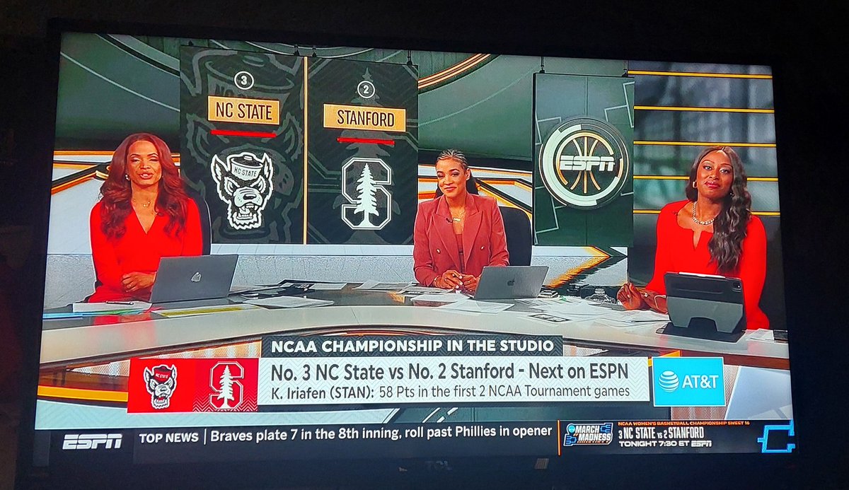 Jose Luis Garibay (@joseluis_yogi) on Twitter photo Really enjoyed the commentary and basketball knowledge Mrs. Elle, Mrs. Andraya, Mrs. Holly and Mrs. Chiney has provided during NCAA WOMEN'S BASKETBALL TOURNAMENT!
Thank you!
<a href="/espn/">ESPN</a>
<a href="/sportsiren/">Holly Rowe</a>
<a href="/elleduncanESPN/">Elle Duncan</a>
<a href="/Andraya_Carter/">Andraya Carter</a>
<a href="/chiney/">Chiney Ogwumike</a>
🏀 🤙 🤠 Really enjoyed the commentary and basketball knowledge Mrs. Elle, Mrs. Andraya, Mrs. Holly and Mrs. Chiney has provided during NCAA WOMEN'S BASKETBALL TOURNAMENT!
Thank you!
<a href="/espn/">ESPN</a>
<a href="/sportsiren/">Holly Rowe</a>
<a href="/elleduncanESPN/">Elle Duncan</a>
<a href="/Andraya_Carter/">Andraya Carter</a>
<a href="/chiney/">Chiney Ogwumike</a>
🏀 🤙 🤠