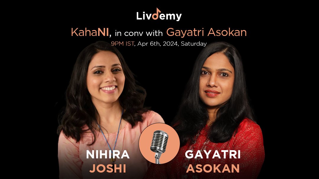 Coming weekend, we feature two immensely talented artists, @get2nihira and @gayathri_asokan, in a live, candid conversation. Do join us if you can. Its going to be interactive as well - so bring in your questions, comments, and more.