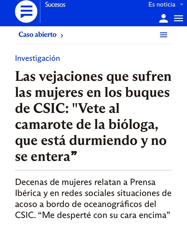 “Te voy a comer el coño”. “Tienes que ir donde la bióloga, que está durmiendo y no se entera”. “Esa va salida como una perra, chillando por todos lados. Lo que necesita es un buen pollazo”. Esto ha sucedido un barco adscrito al @CSIC la mayor institución investigadora 🇪🇸