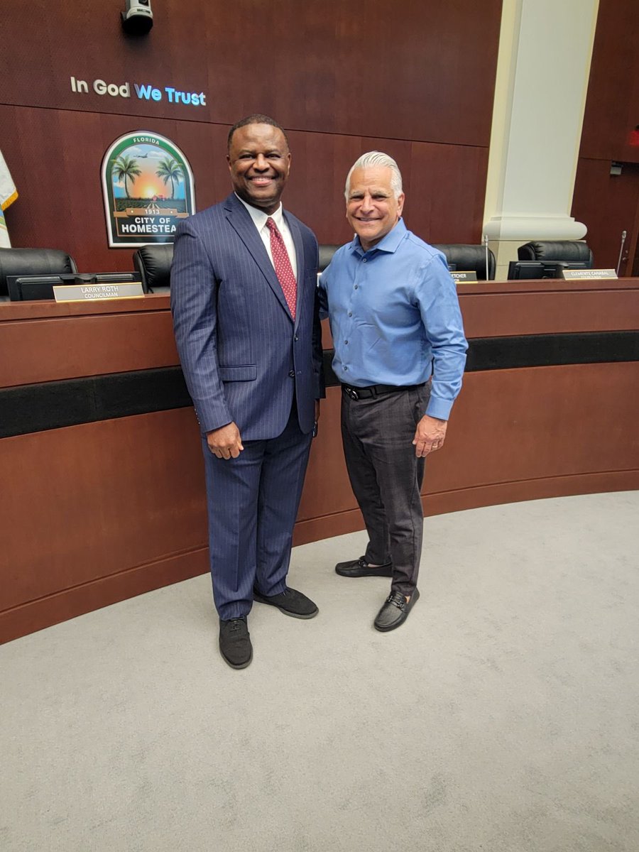 Congratulations to my friend <a href="/ZerryIhekwaba/">Zerry Ihekwaba</a> on being sworn in as the City Manager of the City of Homestead. It is always a joyful experience to see good people recognized for their hard word and dedication to duty. Zerry, you're a humble servant who leads by example.  God bless.