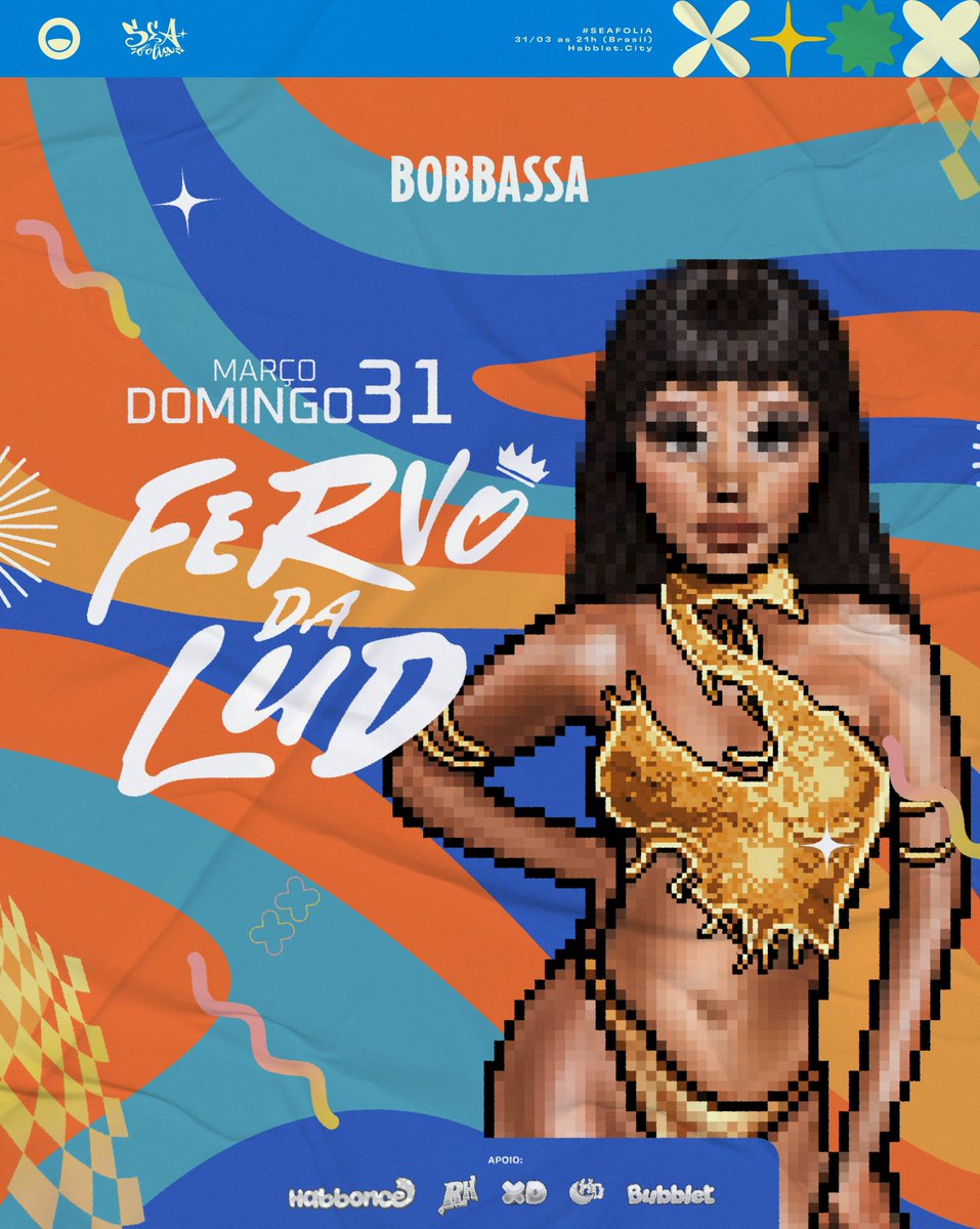 HabSeawood's tweet image. 💥  CHEGUEI CHEGANDO, BAGUNÇANDO A ZORRA TODA! O fuzuê de domingo tá garantido com a estreia de @Ludmilla no @MeuHabblet, o Fervo da Lud fecha a noite e marca o fim de um dos eventos mais aguardados do ano! #SeaFolia #BobbaComModeração