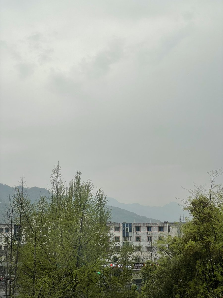 昨天来还艳阳高照，🫠早上一醒就下雨了