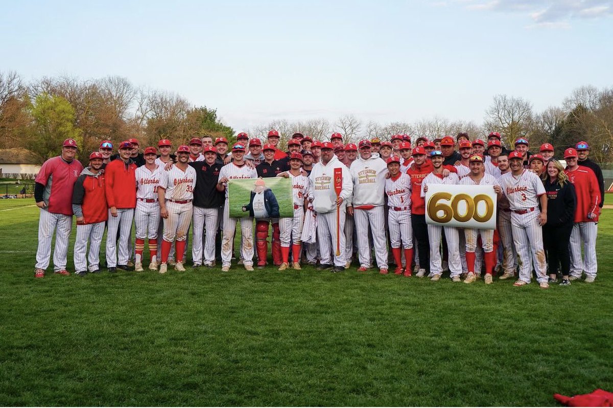 OUCardsBaseball's tweet image. Two wins against Capital today is great. A 9 game winning streak is great. But, Coach Powell achieving 600 career wins takes the cake for the best thing today. A great baseball coach and a great man. We love you Coach. #BirdGang