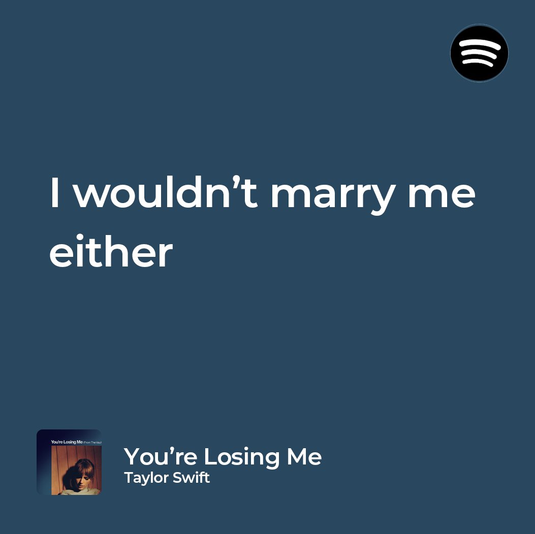 you're losing me / taylor swift