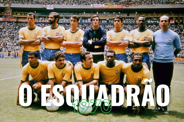 𝐎 𝐄𝐒𝐐𝐔𝐀𝐃𝐑𝐀̃𝐎: 𝟏𝟗𝟕𝟎 Considerado por muitos o melhor time da HISTÓRIA, a seleção de 70 contava com inúmeros craques e teve uma campanha excepcional. Vem comigo que eu vou te contar um pouco mais sobre ela. Escrito por @Chalegre47