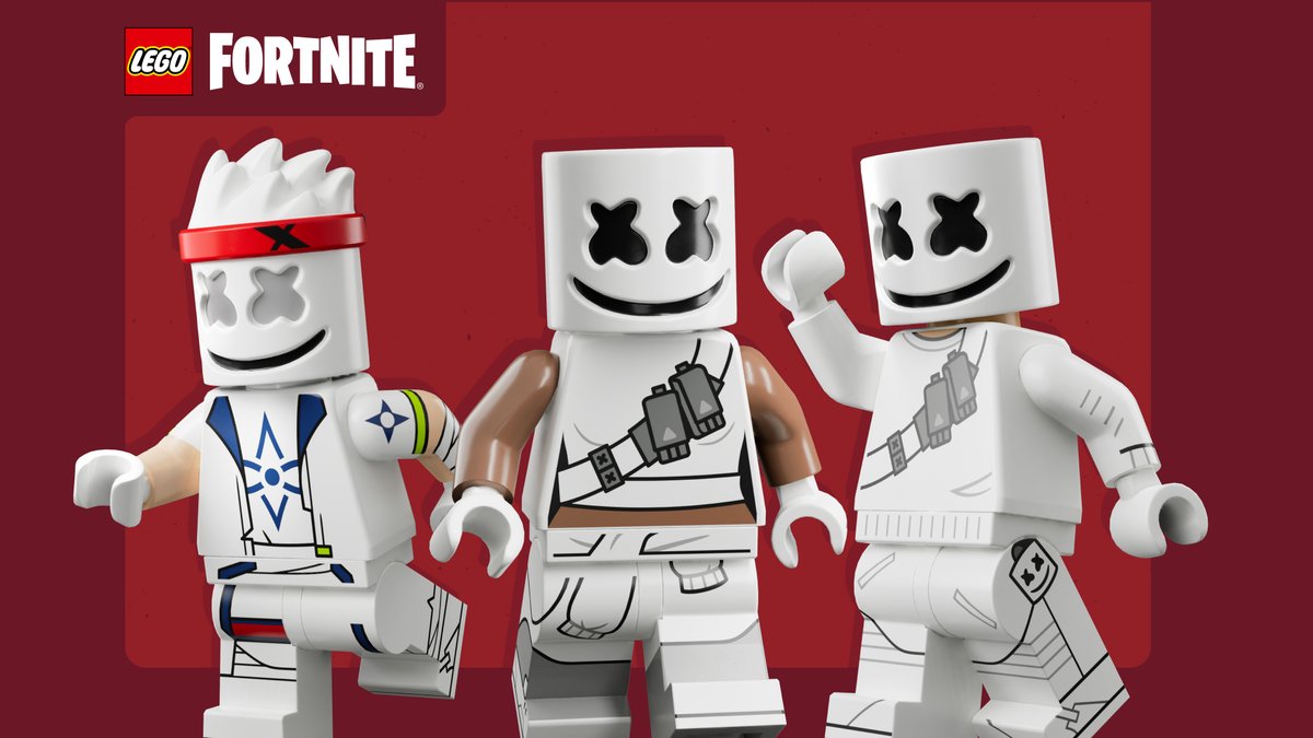 Mello out! Pick up Marshmello, MARSHINOBI and Marsha’s LEGO Styles in the Item Shop!