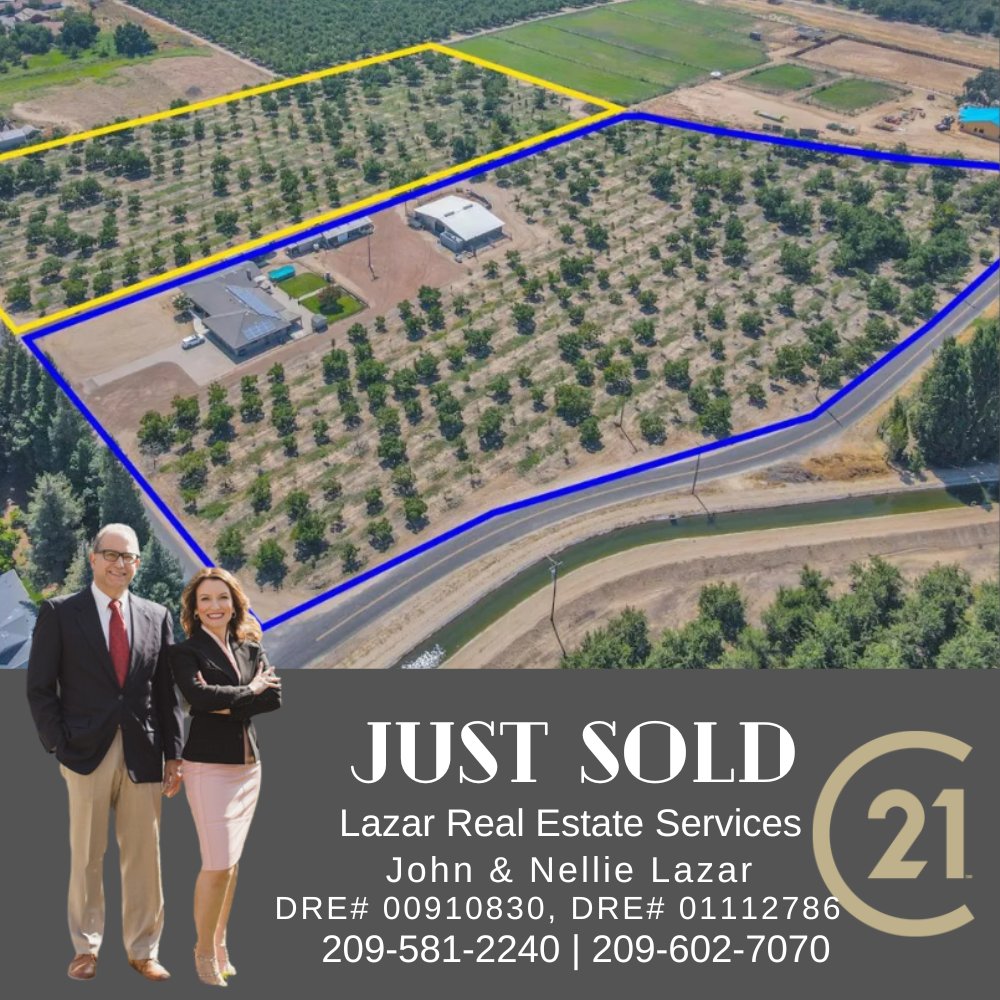 #JUSTSOLD – 11236 Canal Dr. Waterford, John & Nellie Lazar | DRE# 00910830, DRE# 01112786 | Century 21 Select | 209-581-2240 | 209-602-7070 #turlockrealestate. lazarrealestateservices.com/11236-canal-dr…