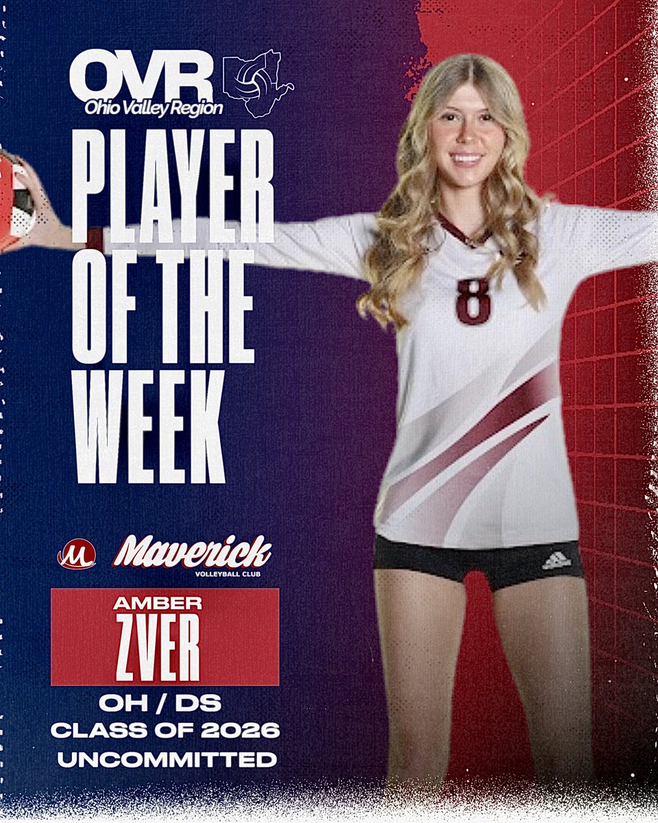 Ohio Valley Region (@ovrvolley) on Twitter photo From <a href="/MaverickVolley1/">Maverick Volleyball</a>, Amber Zver is our OVR Player of the Week!
Congratulations Amber, your Region is so proud of you!! 🙌🙌
Amber's recruitment profile can be found here: ncsasports.org/womens-volleyb…
#OVRStrong #playeroftheweek From <a href="/MaverickVolley1/">Maverick Volleyball</a>, Amber Zver is our OVR Player of the Week!
Congratulations Amber, your Region is so proud of you!! 🙌🙌
Amber's recruitment profile can be found here: ncsasports.org/womens-volleyb…
#OVRStrong #playeroftheweek