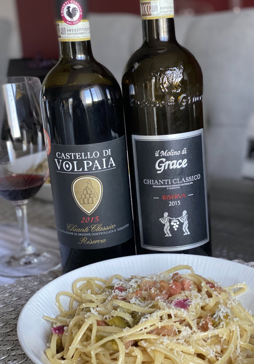 Asparagus guanciale linguini with #ccr2015 🍷<a href="/Ahachey101/">Andrew</a> #radda #panzano #chianticlassico #ccguya #sangiovese #riserva <a href="/volpaia/">Volpaia</a> <a href="/Ilmolinodigrace/">Il Molino di Grace</a>
