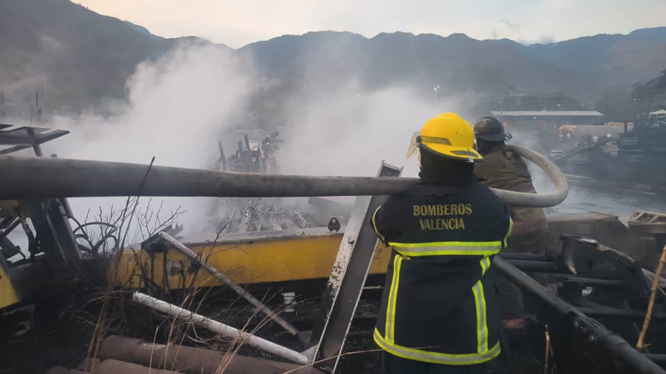 SISTEMA NACIONAL PARA LA GESTIÓN DE RIESGOS       

ZOEDAN CARABOBO 
     
Incendio de Desechos Sólidos en Municipio Naguanagua, Autopista Puerto Cabello Valencia, Sede del Instituto Nacional del Ferrocarril, área de Depósito  #PorElBienestarDelPueblo