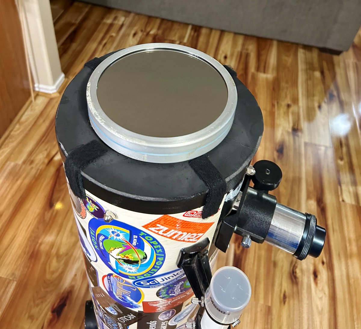 Kayla LaFrance on X: Made a new filter holder for my solar filter… all  nice and snug so hoping no glare issues now…. Also made a shield for the  eye piece.
