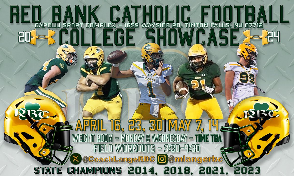 Coach Lange (@coachlangerbc) on Twitter photo 2024 RBC College Showcase !
Starting April 16th 3:30PM
Capelli Sports Complex
Tinton Falls NJ
Transcripts Available
#WTD
<a href="/CaseysSports/">CaseysSports</a> 2024 RBC College Showcase !
Starting April 16th 3:30PM
Capelli Sports Complex
Tinton Falls NJ
Transcripts Available
#WTD
<a href="/CaseysSports/">CaseysSports</a>