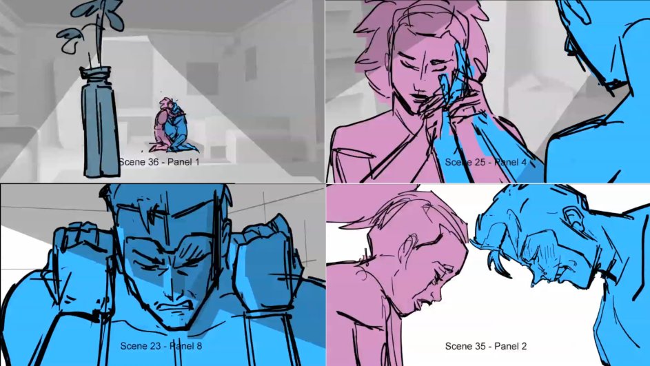 I boarded the breakup scene on episode 7 for season 2 of invincible. I had to reboard it a few times because we were trying to figure out what kind of break up we were going for. At the end, it was about two people trying to make something work where they both know the answer