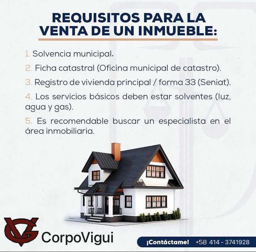Asesoría Inmobiliaria de Avanzada!!
Contáctanos: 0414-3741928 / 0424–4140605 o visita nuestro portal web corpovigui.com

Síguenos en todas nuestras redes: <a href="/CORPOVIGUI/">CORPORACIÓN VIGUI CA</a>