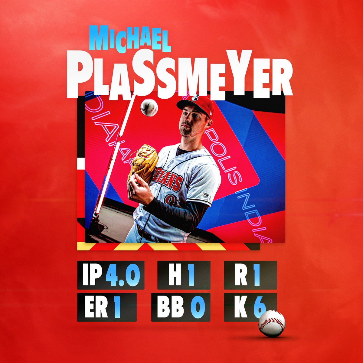indyindians's tweet photo. Our Opening Day starter can sling it. 🔥 https://t.co/GGIycwF0lp