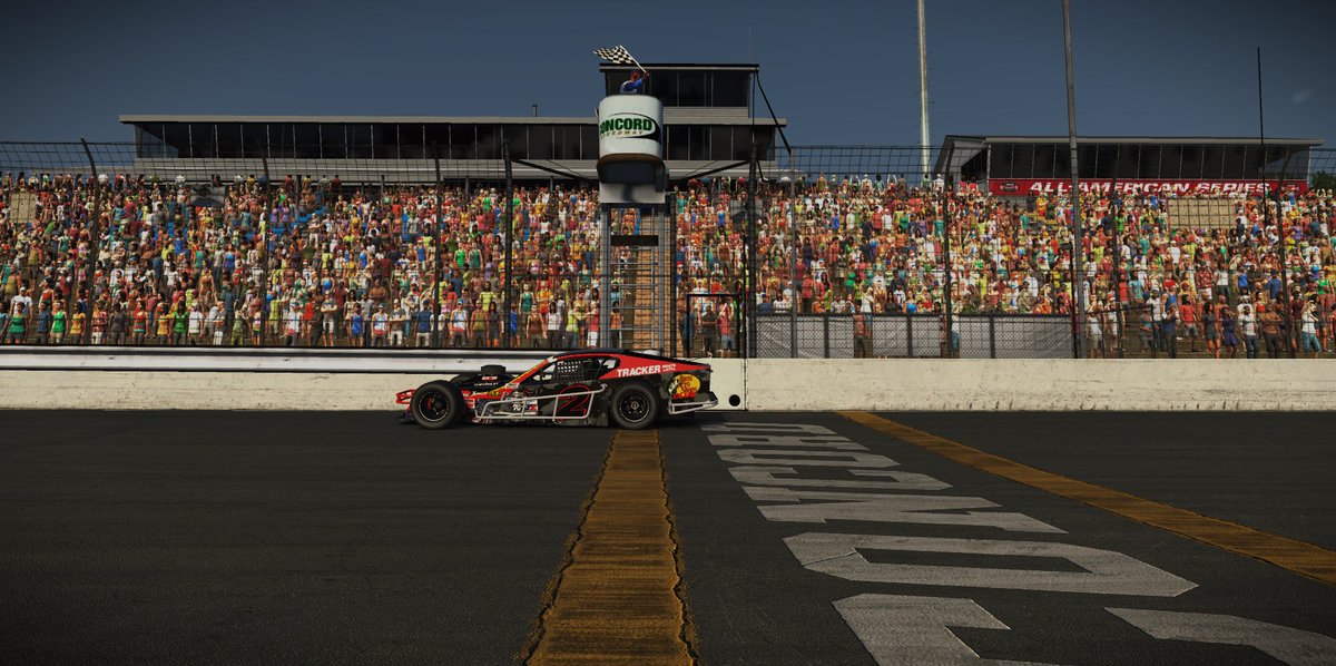 Icey_Racing's tweet photo. That's win #10🏁🏆 @kking_Official Gets it done at Concord and swept the race with the pole and leading all the laps and most important is the win.🔥🏁🏆 #iRacing #Simracing #Nascar #Racing https://t.co/c7vteKgaO1