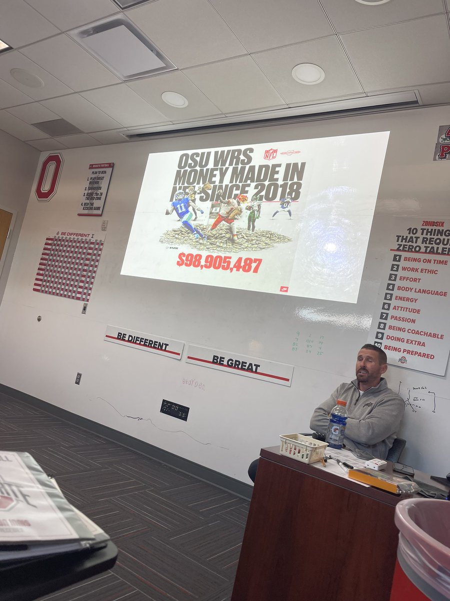 _CoachDirt's tweet photo. After that spill.. Man If you play WR it ain’t even a question anymore where you go !! @brianhartline man with the motion💯💯 #GoBucks #SFEToColumbus 🌰🙆🏾‍♂️ https://t.co/HQBCiUPX6A