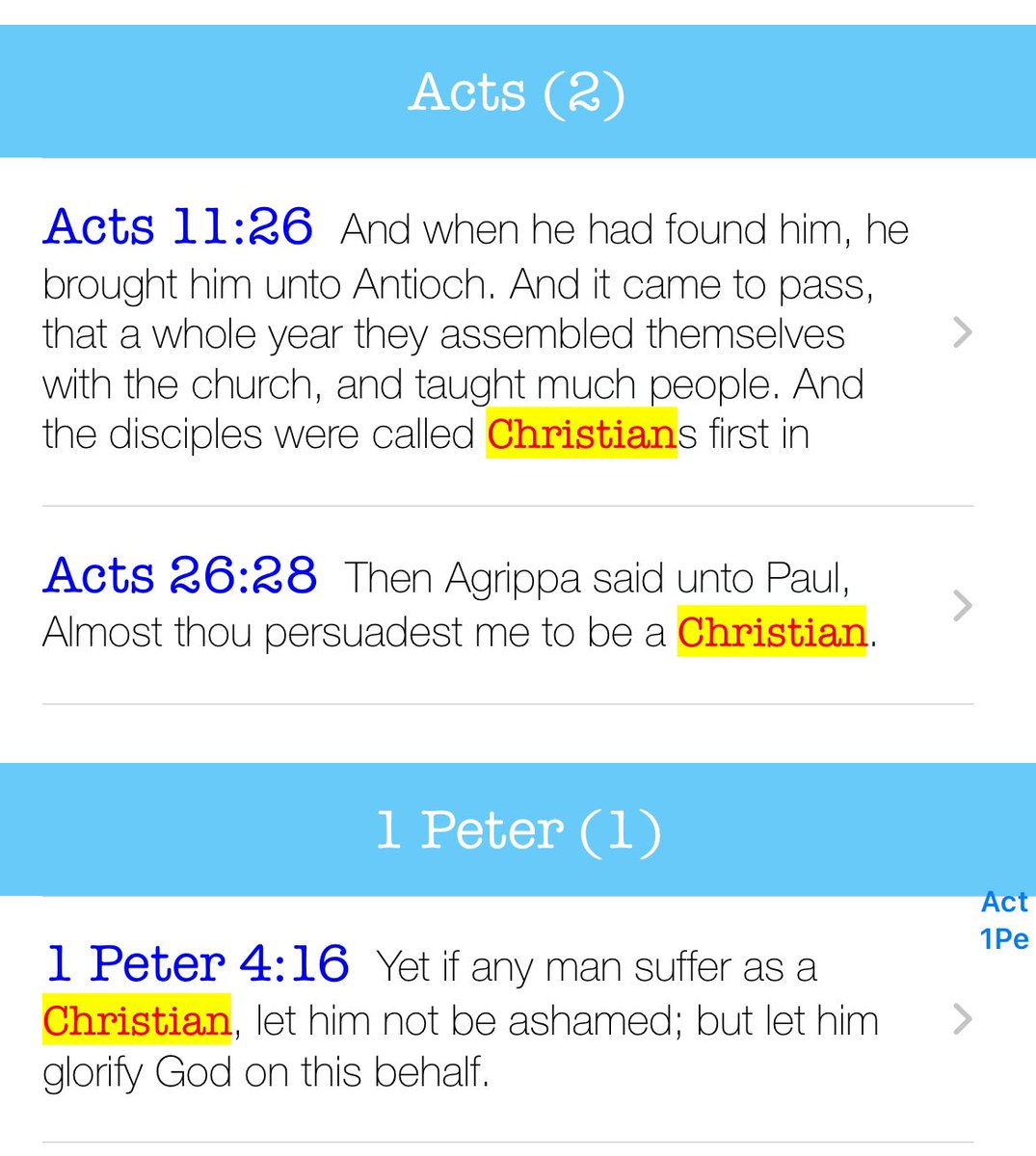 TammiBauske's tweet image. In Acts 11:26, Χριστιανός is translated as "ChristianS" (plural). The same word is singular in the other two instances. (Plural s/b Xριστιανοί)
The thought of Scripture referring to believers as singular, rather than plural, is both beautiful and convicting. #ThatTheyMayBeOne